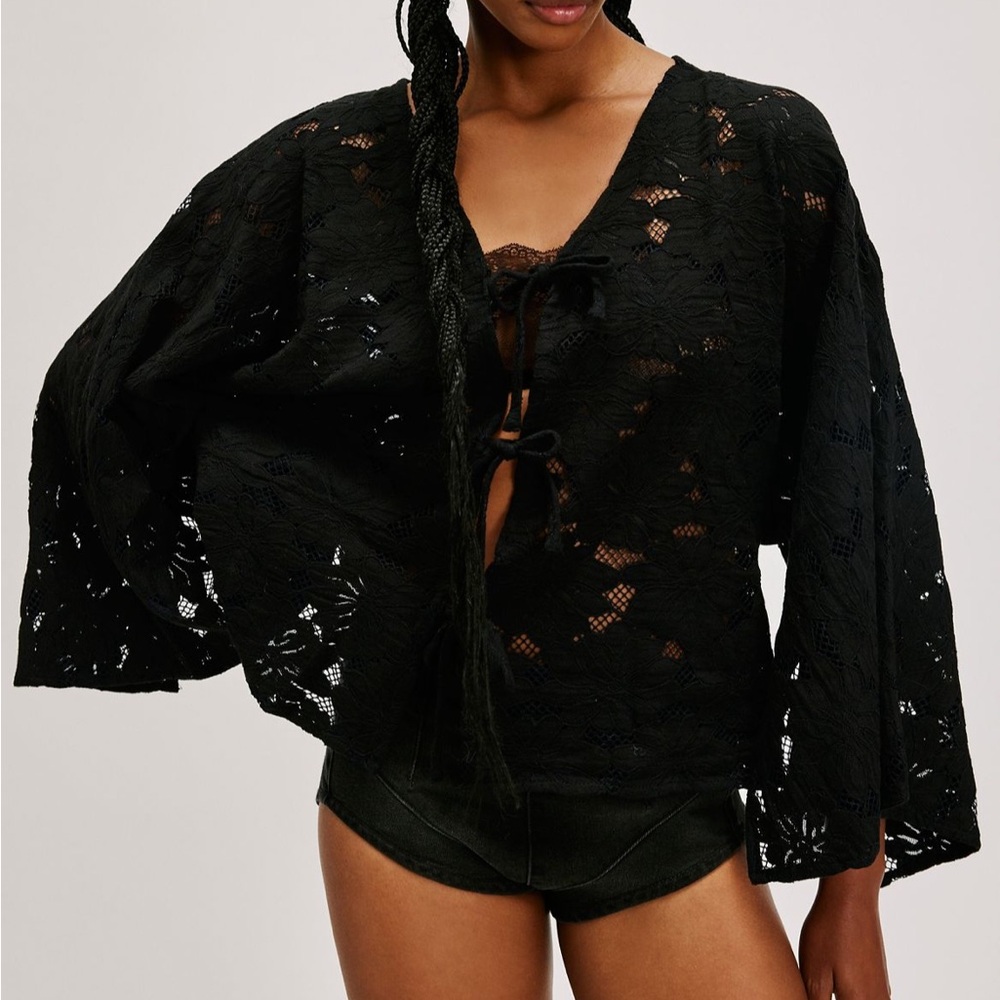 Free People Ramona Lace Jacket/OS
NWOT
